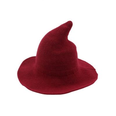 China JOINT Woven Crochet Brim Fashion Soft Wide Fisherman Knitted Wool Bucket Hat For Women for sale