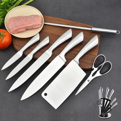 China 2021 Sustainable Best Seller Amazon Hollow Handle Stainless Steel Cutlery Knife Sets Kitchen Knife Sets For Food for sale