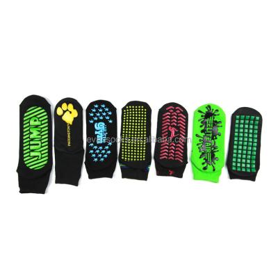 China Anti Bacterial Anti Bacterial Sock Logo Trampoline Sock Custom Colorful OEM Slip Sport for sale