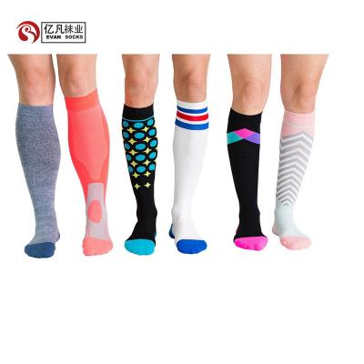 China EVAN-A 899 Custom Nurse Compression Socks Fancyed Nylon QUICK DRY Compression Sock QUICK DRY Compression Socks for sale