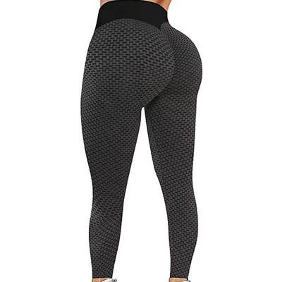 China Workout Honeycomb Fitness Yoga Pants Gym Wear Tiktok QUICK DRY Seamless Gaiters For Women for sale