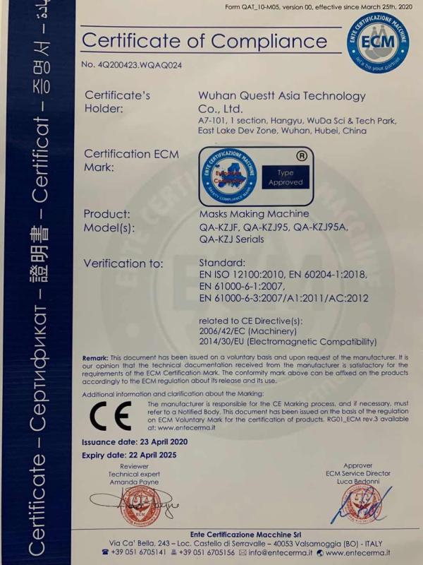 CE - Wuhan Questt Asia Technology Co., Ltd.