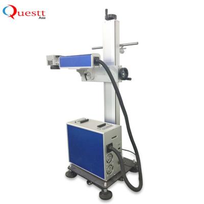 China Flying laser marking galvo co2 laser machine plastic bottle co2 laser marking machine for sale