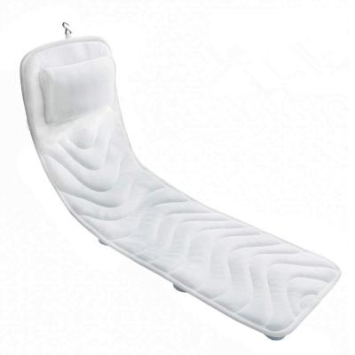 China Breathable /washable/dry 3D mesh baht pillow quick spa cushion with suction cups comfortable bathtub cushion for sale