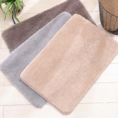 China Microfiber Turf Anti-Slip TPR Anti-Slip Solid Comfortable Blanket Backing Floor Carpets Bath Mat Carpet Wool for sale