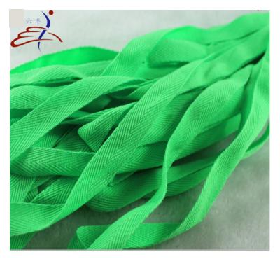 China Colorful Woven Poly Herringbone Webbing Cotton Viable for sale