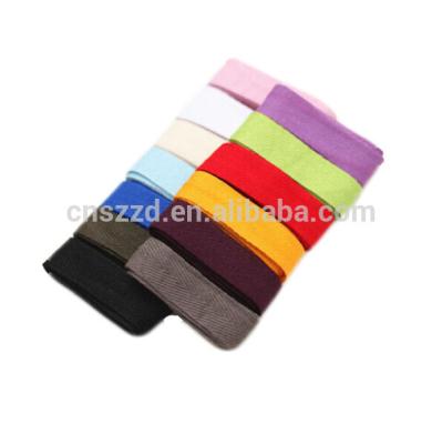 China 2cm Colored Cotton Viable Herringbone Tape for sale