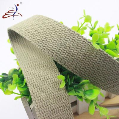 China Sustainable High Stretch Woven Webbing 38mm Woven Cotton Webbing for sale