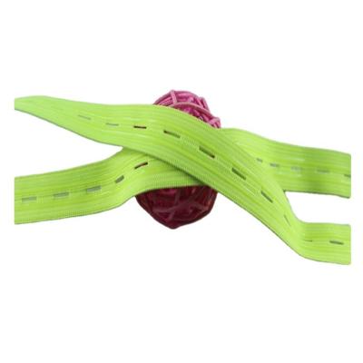 China Viable Custom Colored Adjustable Elastic Buttonhole Webbing Band for sale