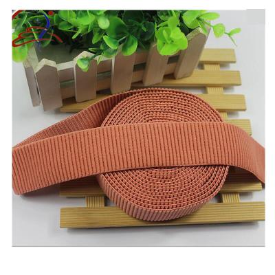 China Durable Custom Brushed Webbing Nylon Elastic Strap for sale