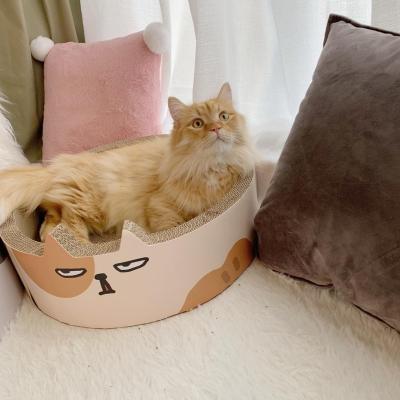 China Hot Selling Viable Durable Cat Scratcher Bed Corrugated Cat Scratcher Toys for sale