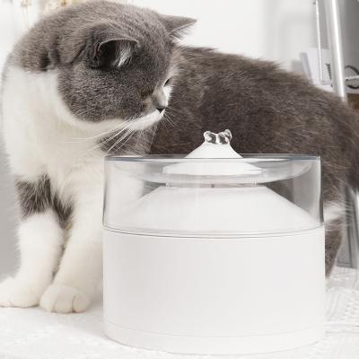 China Automatic Pet Water Fountain Double Filtration 1.3L ABS Pet Water Feeder Cat Water Fountain Automatic Dispenser for sale