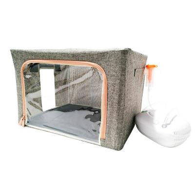 China Breathable Pet Health Care Aerosol Box Dog Cat Small Animal Oxygen Chamber Cage For Veterinary Clinic for sale