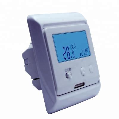 China Easy installation LCD temperature sensor heating system external non-programmable thermostat for sale