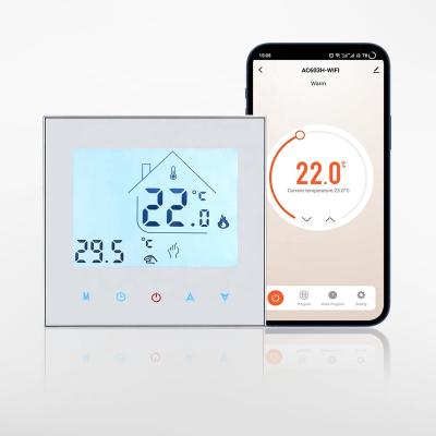 China WIFI control & 7 Day Energy Telin Smart WIFI Underfloor Heating Programmable Backup Electric Thermostat for sale