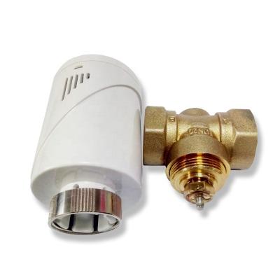 China APP Mobile Control WIFI Wireless Programmable Radiator Thermostatic Valve for sale