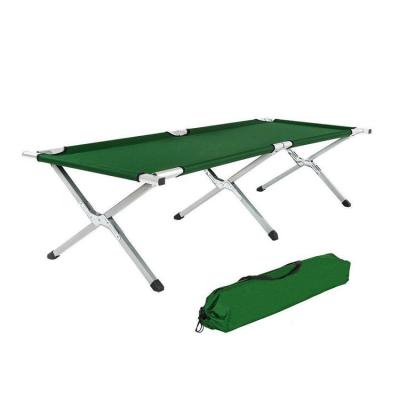 China Foldable Portable Camping Cot For Emergency Folding Bed Iron Disaster Relief Outdoor Camping Camp Bed for sale