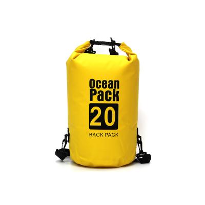 China Pure color beach bag large capacity storage and storage outdoor swimming conditioning for rafting mapping waterproof bag GEB-P20L for sale