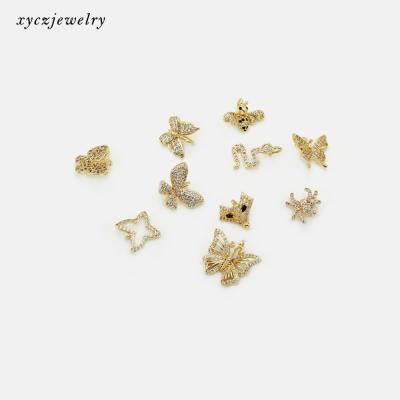 China CLASSIC Cute White Zircon DIY Gift Insect Butterfly Bee Snake Necklace Charm Pendant for sale