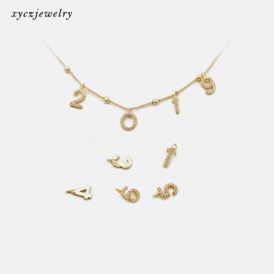 China Classic Magic Gift Girl DIY Jewelry Necklace Bracelet Anklet Chain Charms Pendant Numbers 0 9 for sale