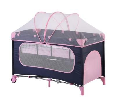 China High Quality Metal Double Layer Baby Hutch Baby Playpen Baby Crib for sale