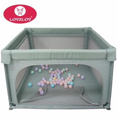 China Metal Baby Play Yard Safety Plastic Fence Large Plastic Playpen Kids Baby Playpen for sale