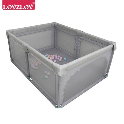 China Plastic Metal Clear Baby Big Playpen Kids Play Zone Yard Fence for sale