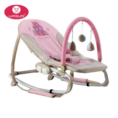 China Steel Frame Folding Portable Rocker Vibrating Soft Balance Baby Rocking Chair Wholesale for sale