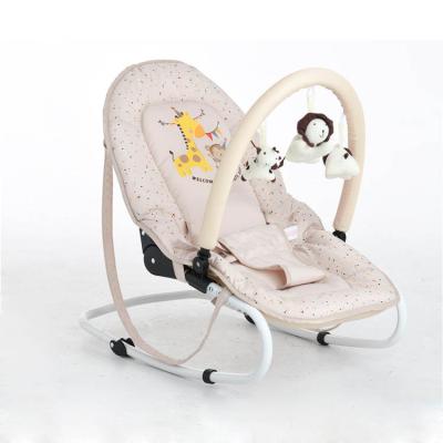 China Hot Sale Vibrating Steel Frame Baby Sleep Aid Baby Sleep Aid Newborn Rocking Chair with Interesting Toys for sale