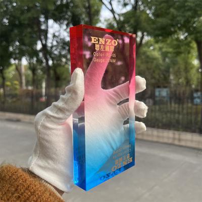 China ENZO Environmental Friendly High Light Color Transmittance Gradient Acrylic Sheet Laser Cutting Pmma Plexiglass Sheet for sale