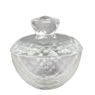 China Wedding/Celebration Wholesale High Quality Glass Crystal Jewelry Trinket Candy Boxes For Valentines&Wedding Gifts for sale