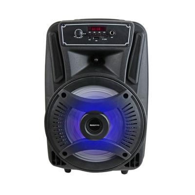 China No 8 inch portable outdoor MODENG karaoke cart wireless speaker for party dance with heavy bass for sale