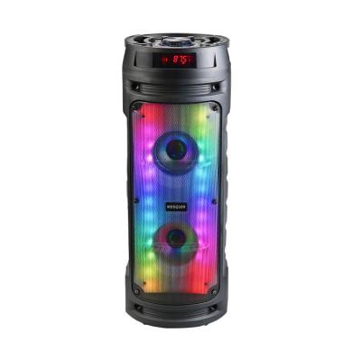 China LED Flashing Light MODENG Karaoke Speaker 30W Portable Wireless Audio Player Sonido Bass Light Bocina BT Speaker for sale