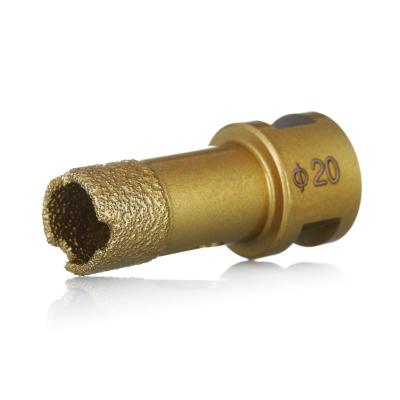 China Drilling of marble granite tiles Vacuum brazed diamond core drill bit set sintered diamond router bits for angle grinder Drilling of marble granite tiles for sale