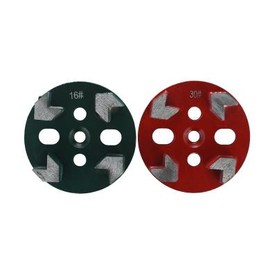 China Deburring Five holes four arrow teeth Grinding machine grinding block stone processing concrete cement asphalt ground grinding wheel disc for sale