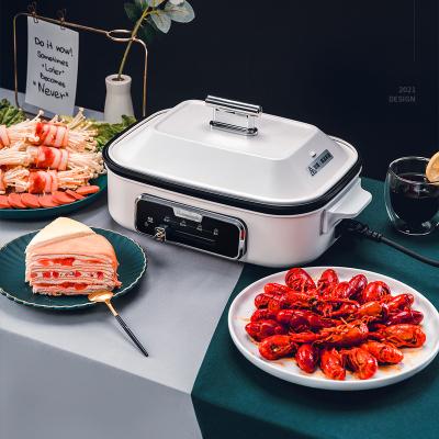 China Hotel China Factory Electric Cooker Malaysia Tepanyaki Griddle Grill Hotpot And Barbecue for sale