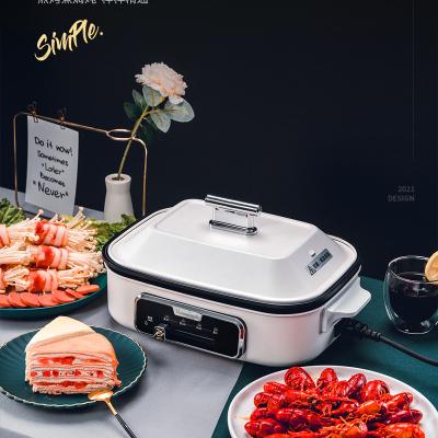 China 2022 Household Portable Electric Hot Pot Multicooker and Barbecue Grill Morphy Cooker Richards Grill for sale