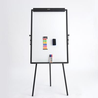 China 2020 Hot Selling Office Height Adjustable Tubes Tripod Flipchart Magnetic Whiteboard With Stand for sale