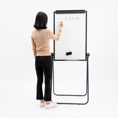 China Desktop Clip Paper Flip Chart Movable White Boards With Stand Flipchart Easel Whiteboard for sale