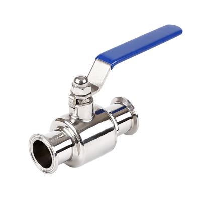 China FOOD GRADE Sanitary Tri Flange Ball Valve SS304 PTFE Seat 3/4