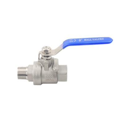 China 1000 Port Full Port METEC Stainless Steel Ball Valve NPT Female To Male Threaded Ball Valve BSPP BSPT for sale