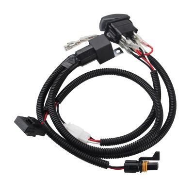 China Strong Easy Install Universal Car UTV Cable Horn Kit With Wiring And Rocker Switch For Polaris 2013-2022 RZR for sale