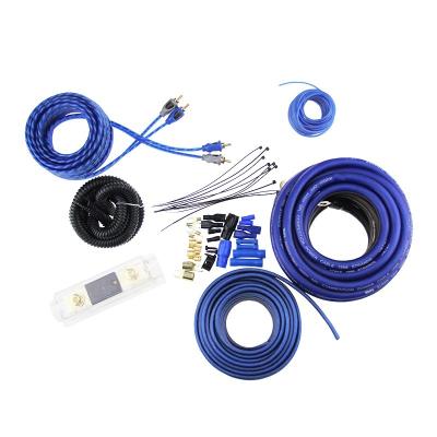 China Car Audio Cable OFC 0 Amp Heavy Duty Gauge Wiring Kit Car Audio Installation Wiring Harness Kit For Car Audio for sale