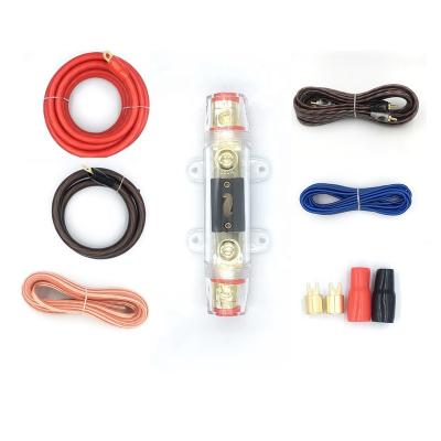 China 2021 DVD Player New Arrival 0AWG Car Wiring Kit Car Amplifier Wiring Kit Car Audio Cable for sale