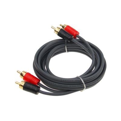 China CU/TIN COPPER newcomer 2 male to 2male RCA cable car audio cable and wire for sale