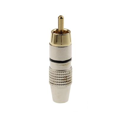 China HX-RJ041 Audio High Quality Brass Video HX-RJ041 RCA Pulg Male Connector for sale