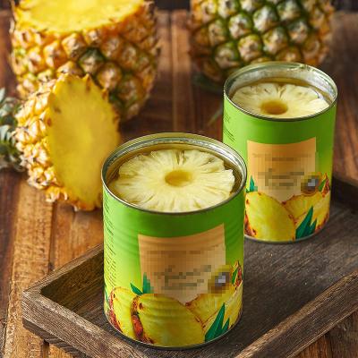 China Chinese Fujian Canned Pineapple 800g Canned Fresh Canned Fruit Pineapple Slices In Syrup for sale