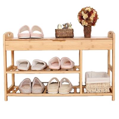 China Vekoo Modern Bamboo Shoe Rack Shoe Rack Bench Cabinet Shoe Rack Shelf 3 Tier Shoe Rack Living Room Furniture for sale