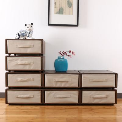 China Modern Modern Living Room Furniture Drawer Bamboo Storage Filing Cabinets for sale