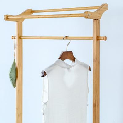 China Modern Bamboo Rack Design Modern Bedroom Coat Hanger Vertical Rack for sale